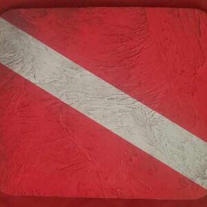 Dive flag mouse pad, new never used